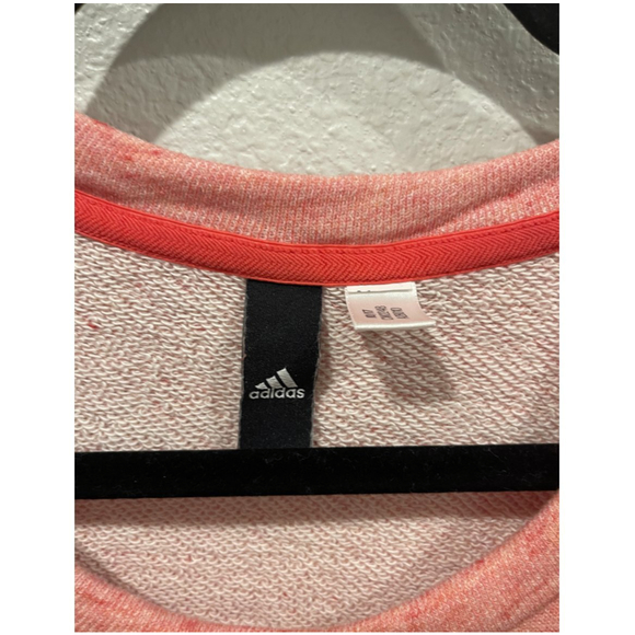 ADIDAS Salmon Short Sleeved Sweatshirt - Picture 3 of 5